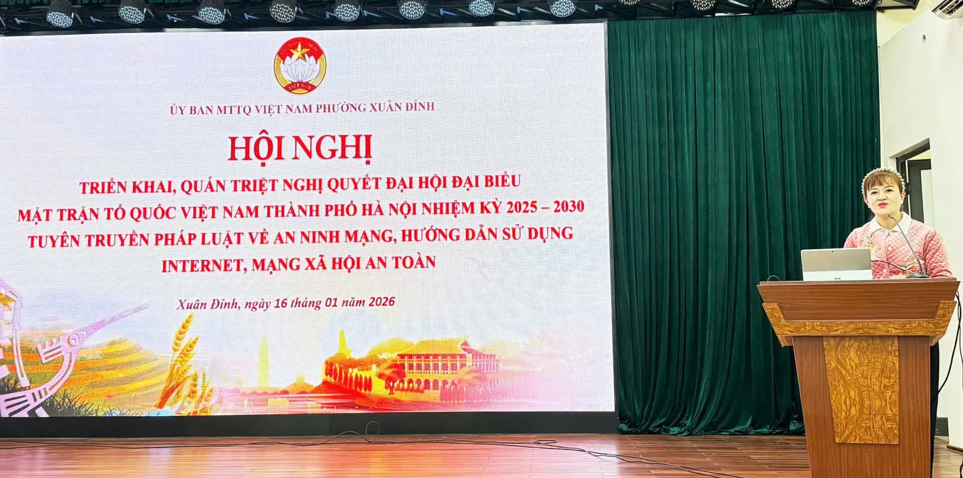 Phường Xuân Đỉnh chủ động triển khai Nghị quyết Đại hội MTTQ, tuyên truyền an ninh mạng- Ảnh 1.