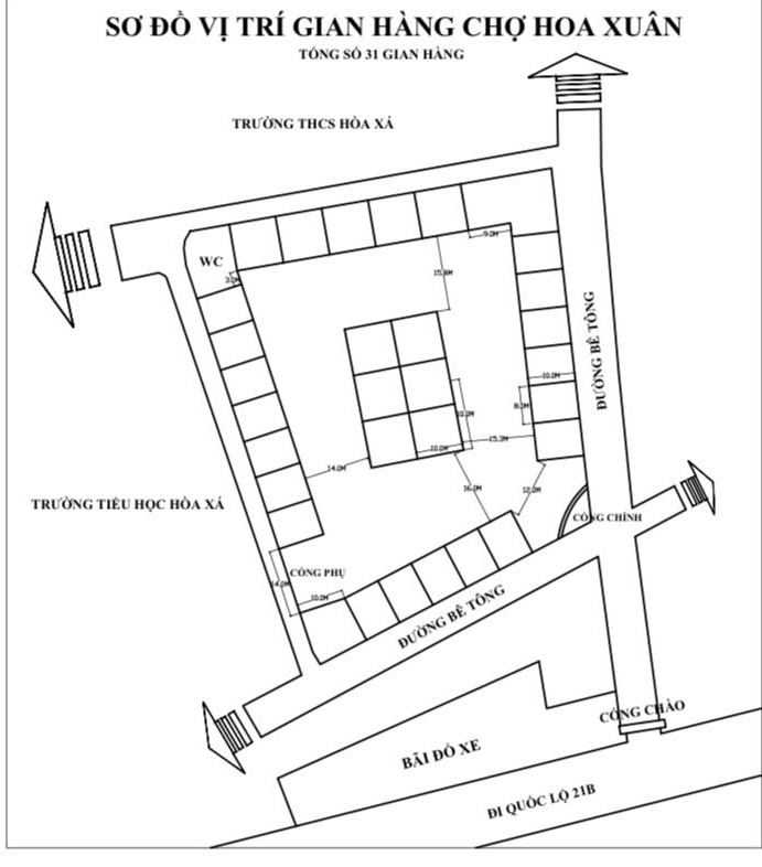 UBND XÃ HÒA XÁ THÔNG BÁO VỀ VIỆC TỔ CHỨC CHỢ HOA XUÂN BÍNH NGỌ NĂM 2026- Ảnh 3.