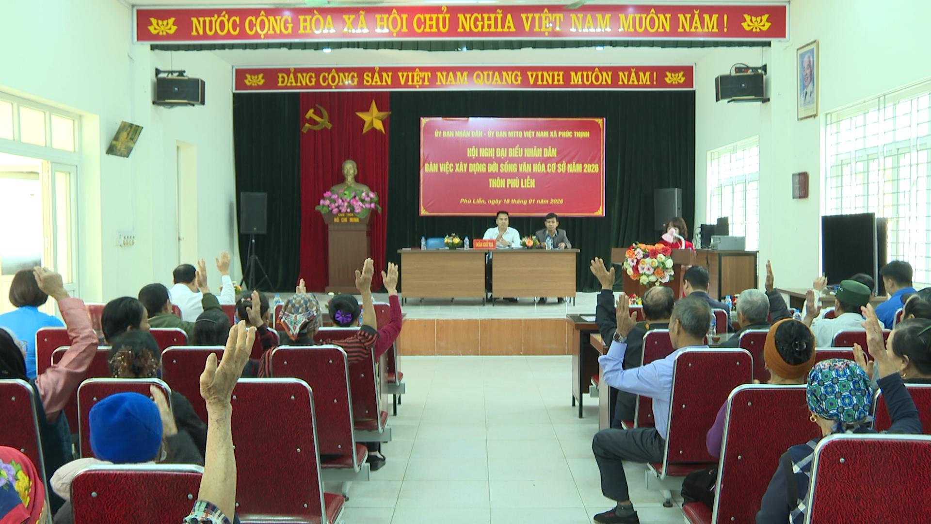 HỘI NGHỊ ĐẠI BIỂU NHÂN DÂN THÔN PHÙ LIỄN BÀN VIỆC XÂY DỰNG ĐỜI SỐNG VĂN HÓA NĂM 2026- Ảnh 2.