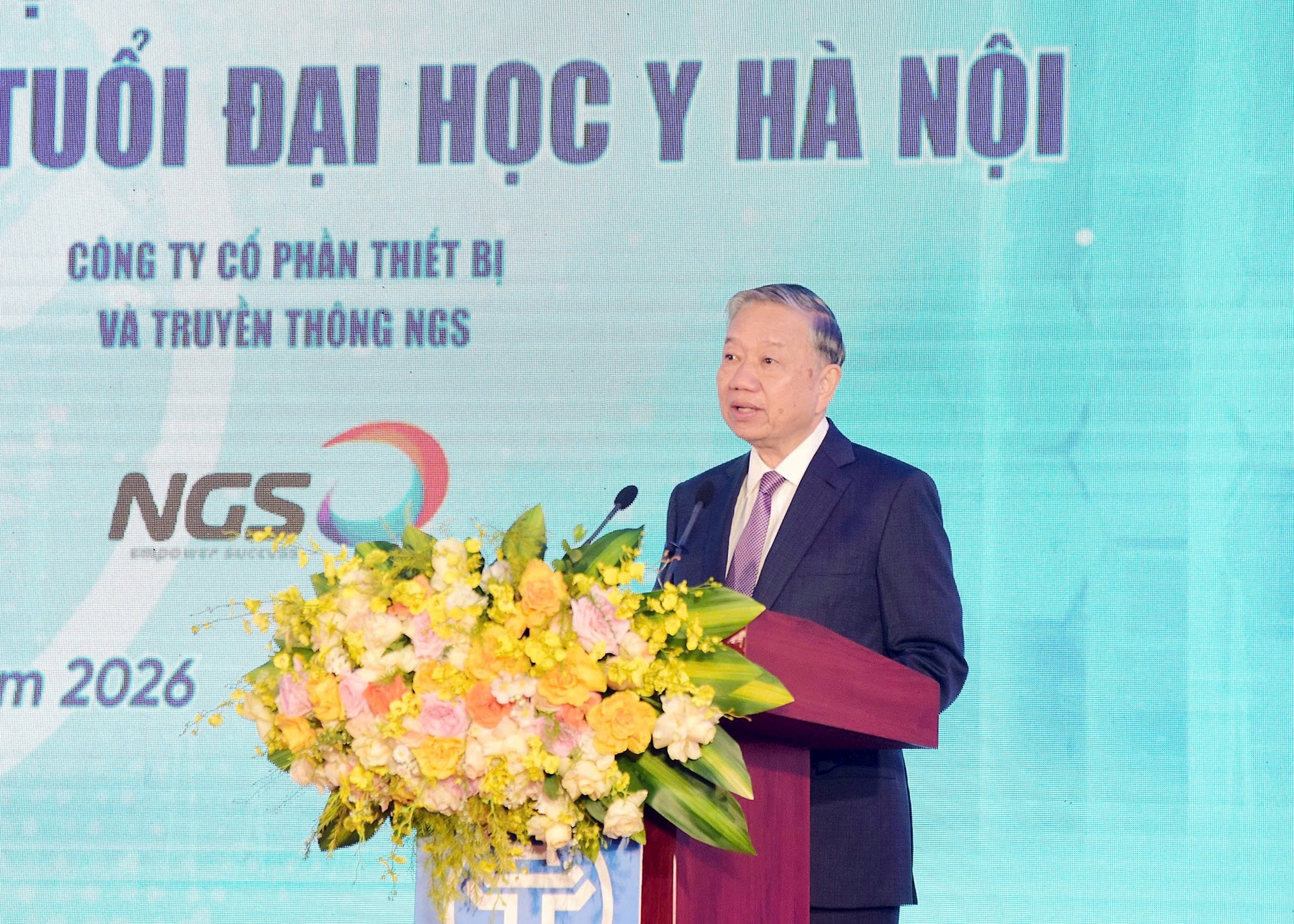 Tổng Bí thư Tô Lâm dự Lễ khởi công Dự án Khu phức hợp y tế - chăm sóc sức khỏe người cao tuổi- Ảnh 4.