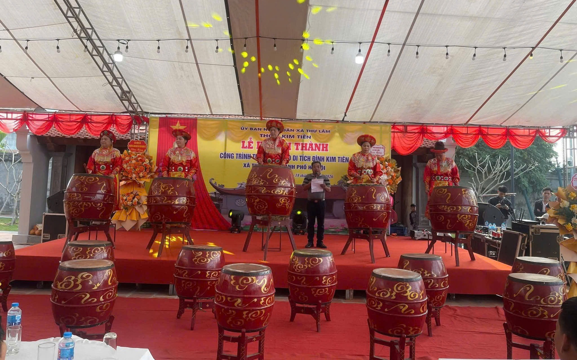 THÔN KIM TIÊN TỔ CHỨC LỄ  KHÁNH THÀNH CÔNG TRÌNH TU BỔ, TÔN TẠO DI TÍCH LỊCH SỬ – VĂN HÓA ĐÌNH KIM TIÊN