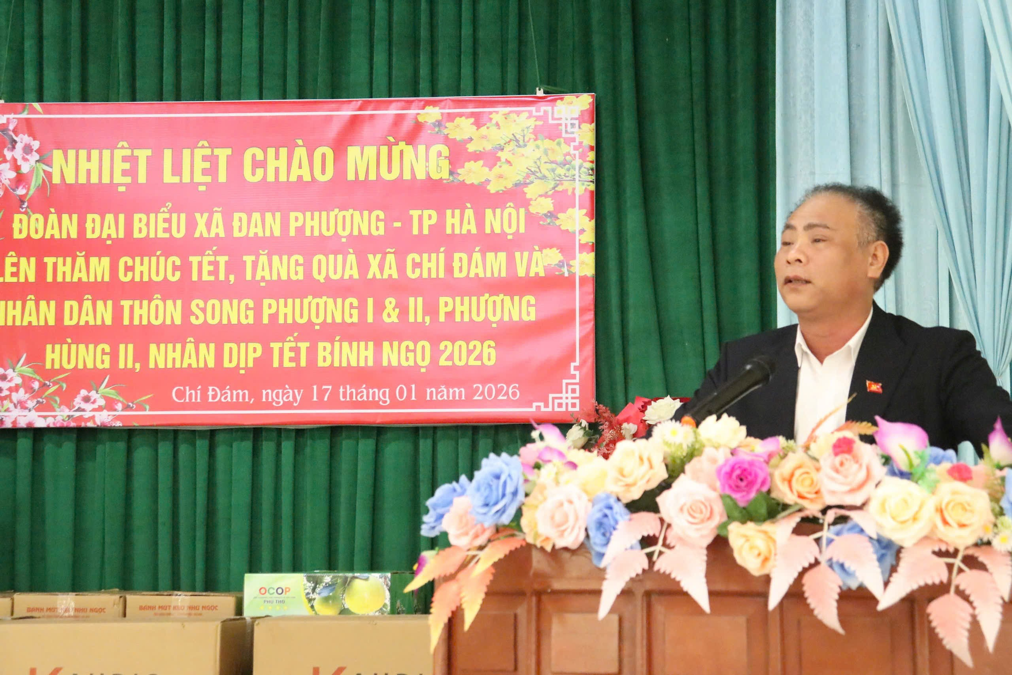 Đoàn công tác xã Đan Phượng thăm, tặng quà khu dân cư vùng kinh tế mới tại xã Chí Đám, tỉnh Phú Thọ nhân dịp Tết Bính Ngọ 2026- Ảnh 2.