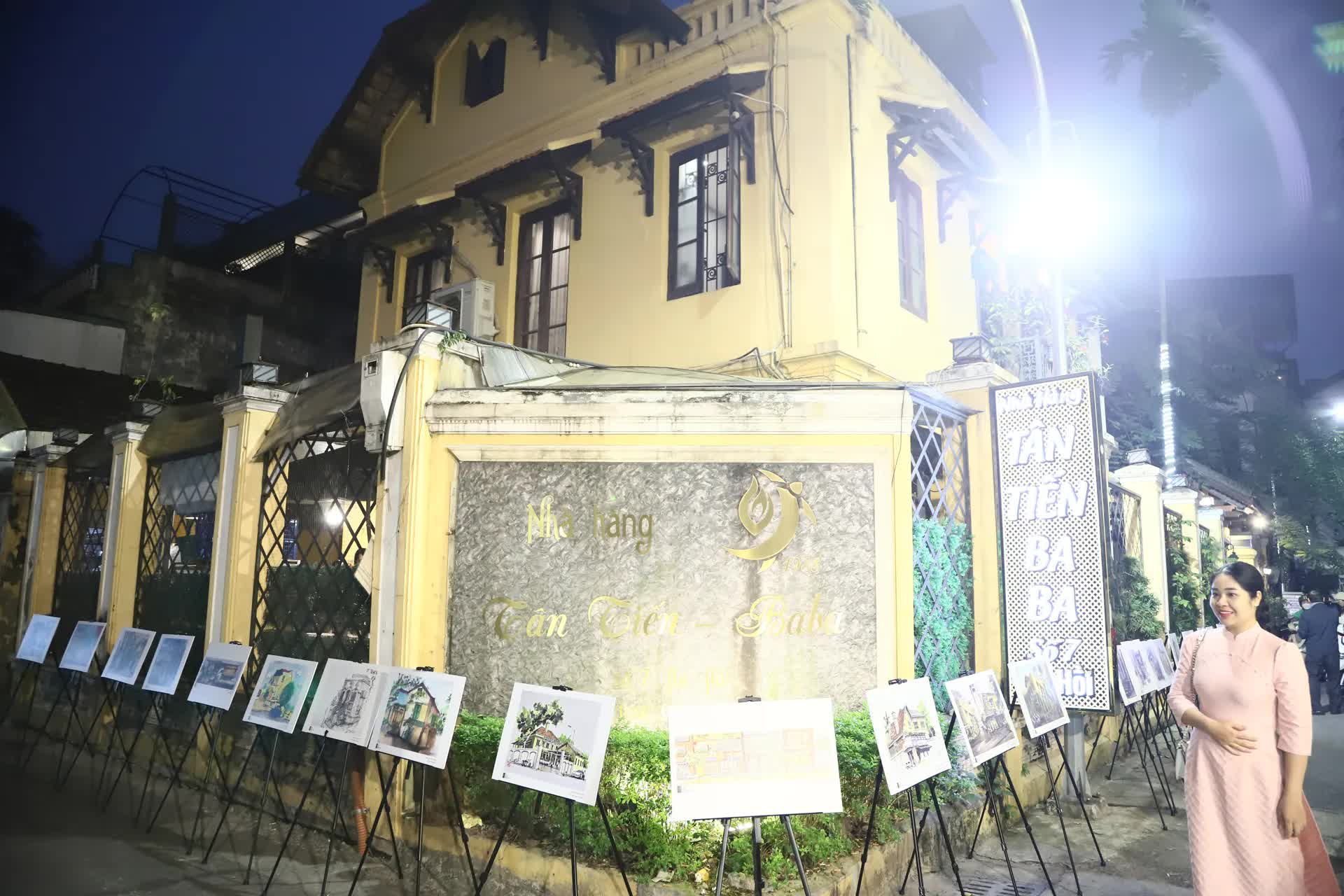 Ký họa xóm Hà Hồi - Góc nhỏ di sản đô thị giữa lòng Hà Nội- Ảnh 1.