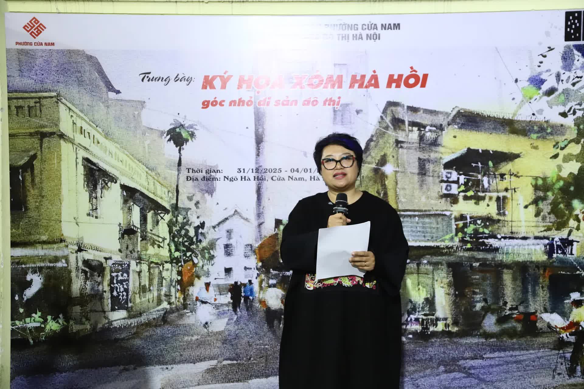 Ký họa xóm Hà Hồi - Góc nhỏ di sản đô thị giữa lòng Hà Nội- Ảnh 3.