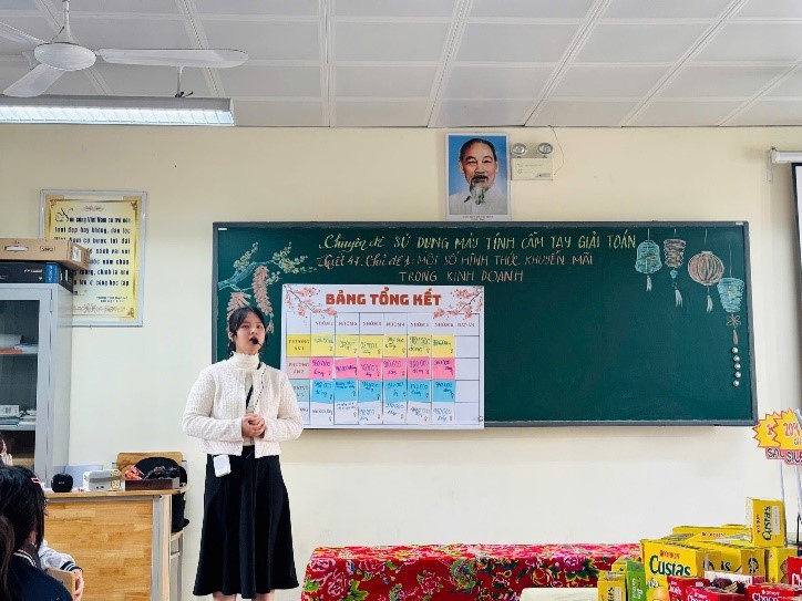 Nhóm Toán 7 - Trường THCS Linh Đàm tổ chức thành công chuyên đề “Sử dụng máy tính cầm tay giải toán – Vận dụng vào chủ đề Một số hình thức khuyến mãi trong kinh doanh”- Ảnh 11.