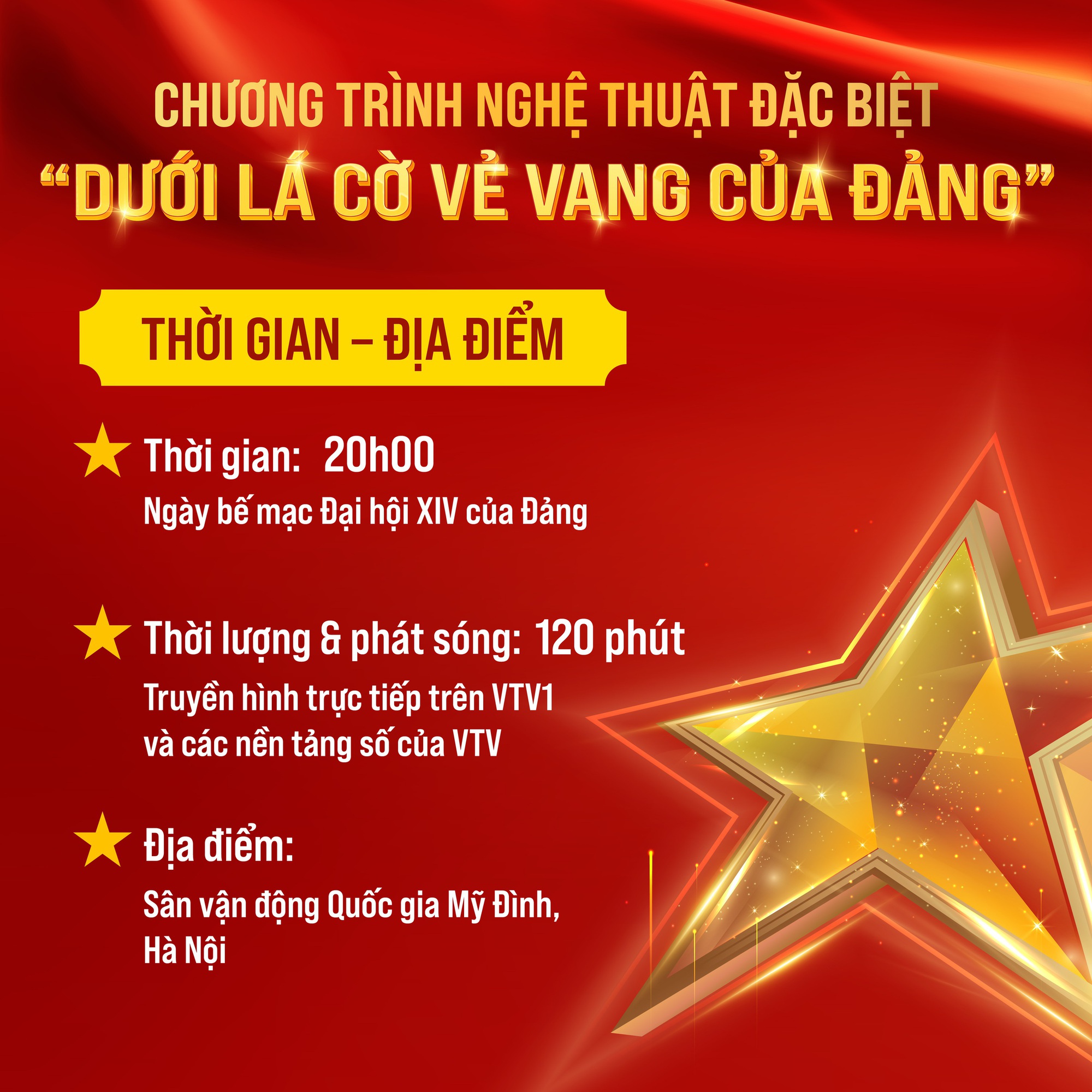 Chương trình nghệ thuật đặc biệt chào mừng thành công Đại hội XIV của Đảng- Ảnh 1.