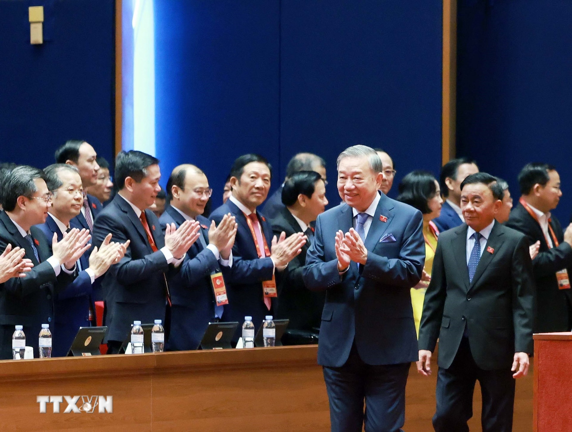 Một số hình ảnh về ngày làm việc thứ ba của Đại hội XIV của Đảng- Ảnh 1.