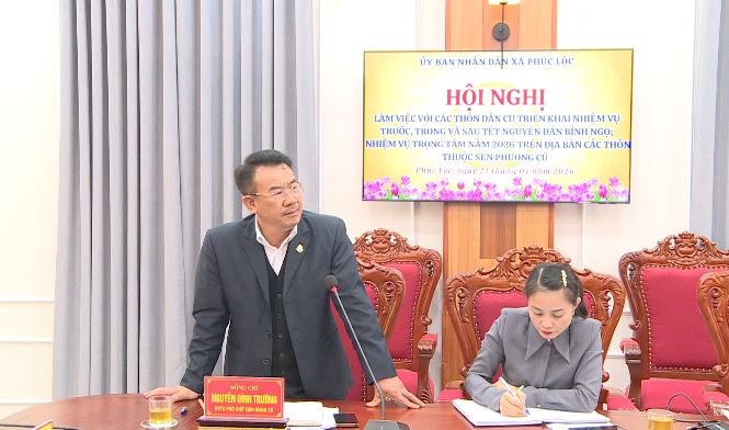 UBND xã tổ chức Hội nghị làm việc với thôn dân cư khu vực Sen Phương triển khai nhiệm vụ trước, trong và sau Tết Nguyên đán Bính Ngọ; nhiệm vụ trọng tâm năm 2026- Ảnh 4.