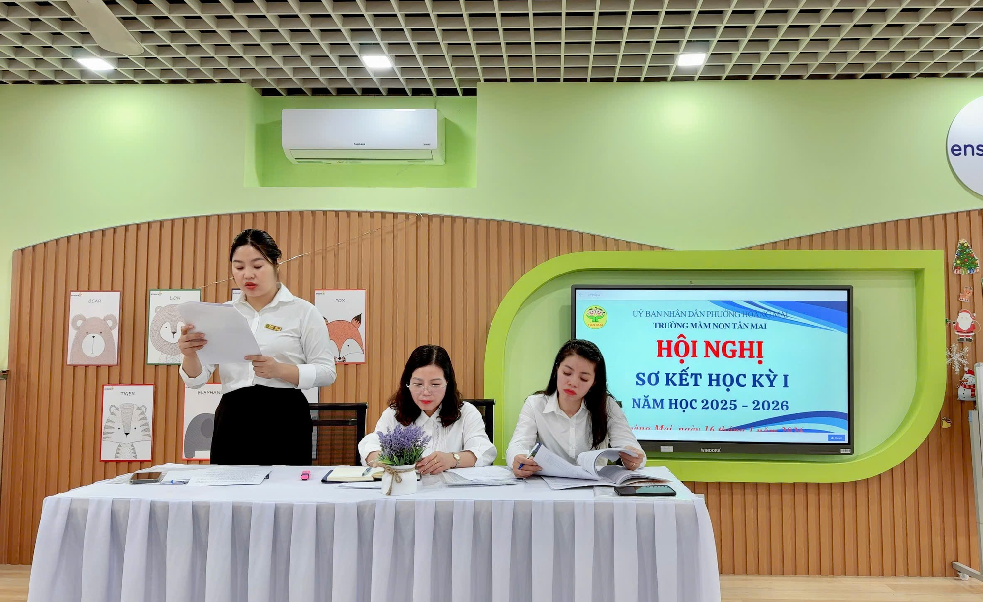 Trường mầm non Tân Mai tổ chức Hội nghị sơ kết học kỳ I năm học 2025 - 2026- Ảnh 3.