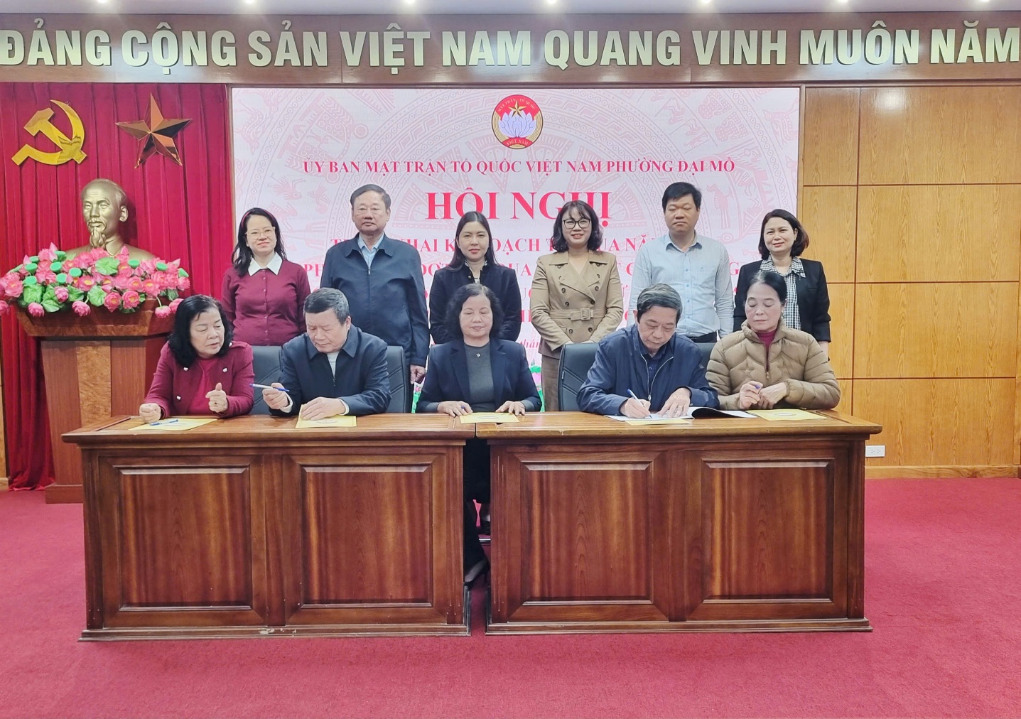 Ủy ban Mặt trận tổ quốc Việt Nam phường Đại Mỗ triển khai kế hoạch phong trào thi đua năm 2026 và lấy phiếu tín nhiệm đối với nhân sự được giới thiệu bổ sung quy hoạch cán bộ chủ chốt - Ảnh 3.