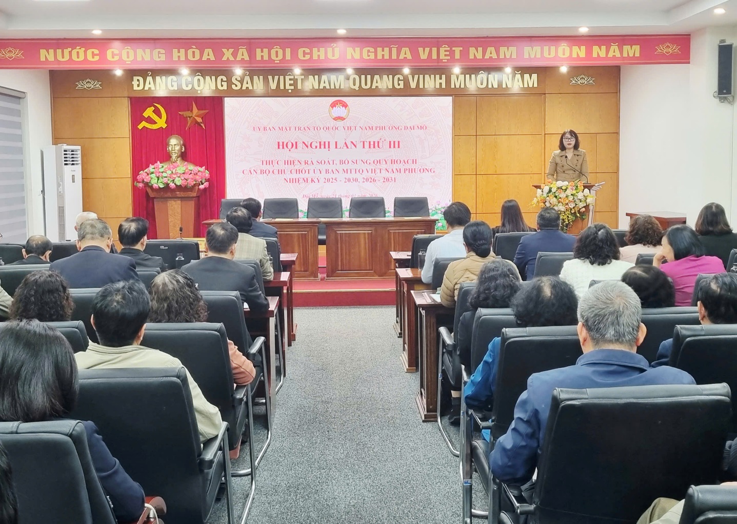 Ủy ban Mặt trận tổ quốc Việt Nam phường Đại Mỗ triển khai kế hoạch phong trào thi đua năm 2026 và lấy phiếu tín nhiệm đối với nhân sự được giới thiệu bổ sung quy hoạch cán bộ chủ chốt - Ảnh 5.