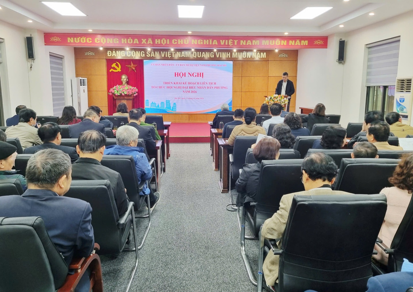 Phường Đại Mỗ triển khai một số nhiệm vụ trọng tâm liên quan đến công tác tổ chức hội nghị Đại biểu Nhân dân phường năm 2026- Ảnh 1.