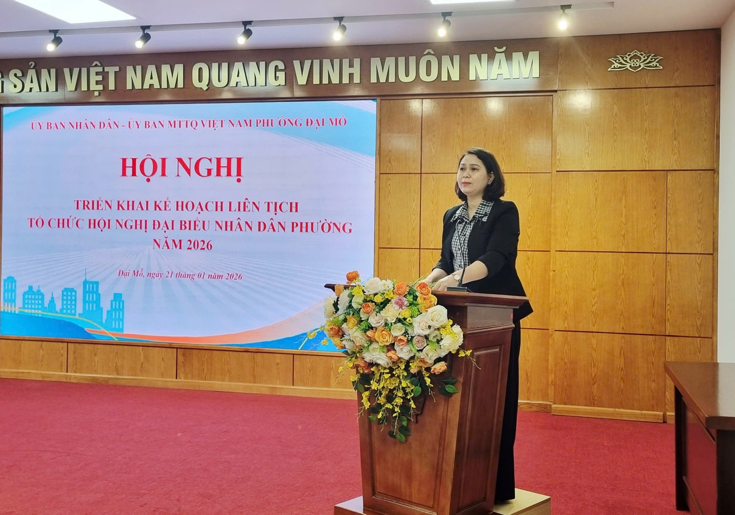 Phường Đại Mỗ triển khai một số nhiệm vụ trọng tâm liên quan đến công tác tổ chức hội nghị Đại biểu Nhân dân phường năm 2026- Ảnh 2.