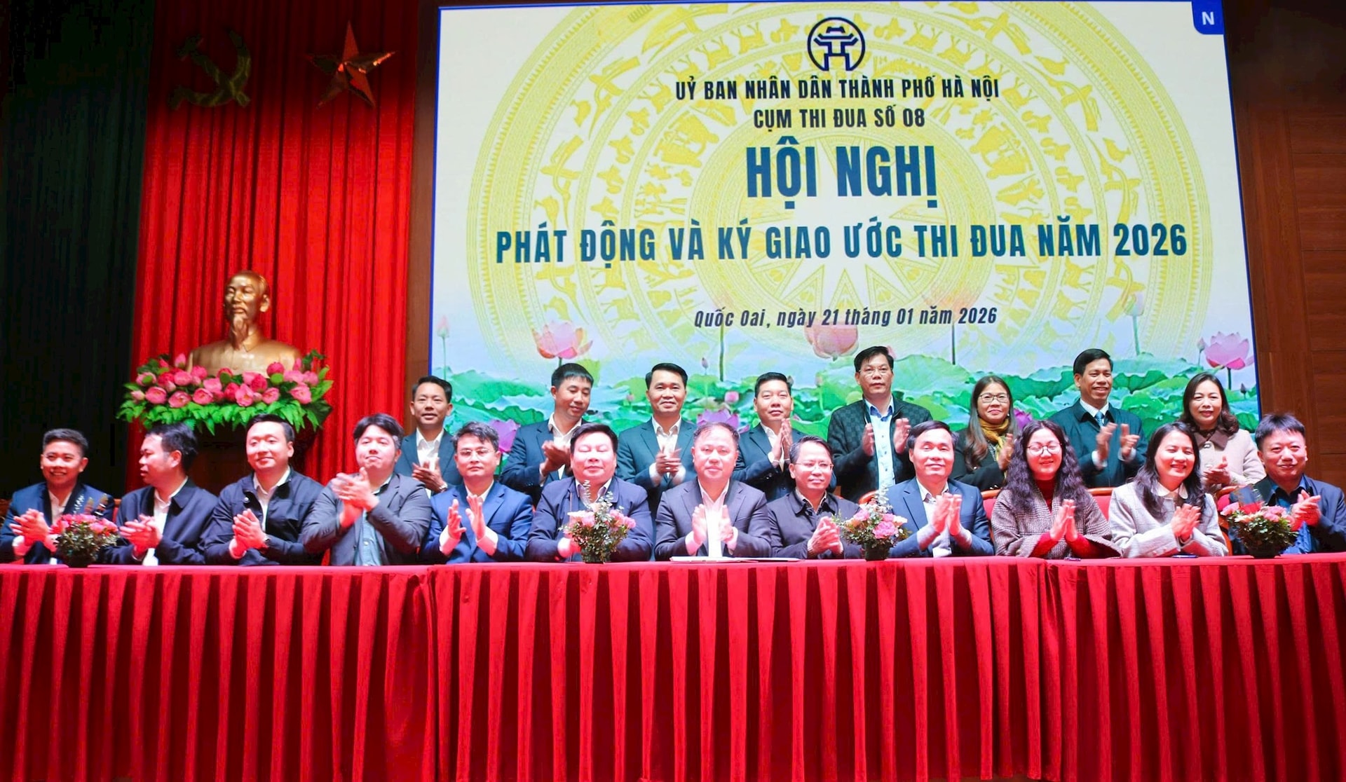 Cụm thi đua số 8 tổ chức Hội nghị phát động và ký kết giao ước thi đua năm 2026.- Ảnh 1.