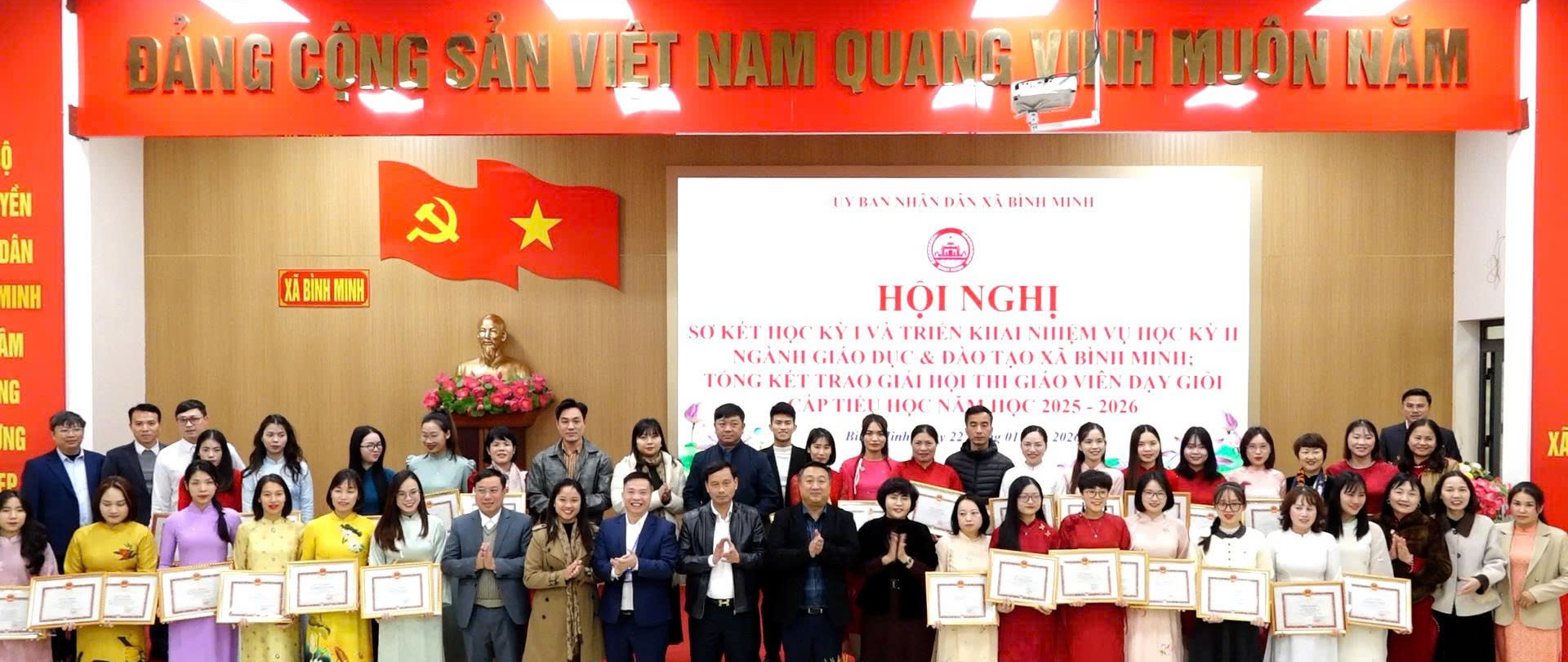 NGÀNH GIÁO DỤC VÀ ĐÀO TẠO XÃ BÌNH MINH SƠ KẾT HỌC KỲ I NĂM HỌC 2025 - 2026