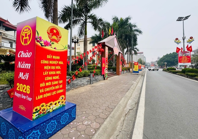 Không khí phấn khởi chào mừng Đại hội đại biểu toàn quốc lần thứ XIV của Đảng lan tỏa khắp các thôn, tổ dân phố trên địa bàn xã Hoài Đức- Ảnh 4.