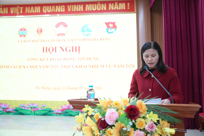 UB MTTQ Việt Nam xã Hạ Bằng tổng kết hoạt động tín dụng chính sách năm 2025- Ảnh 2.