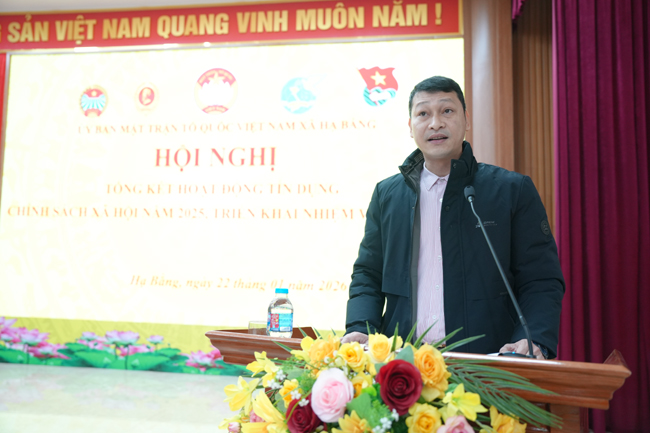 UB MTTQ Việt Nam xã Hạ Bằng tổng kết hoạt động tín dụng chính sách năm 2025- Ảnh 4.