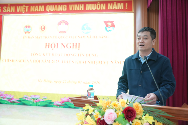 UB MTTQ Việt Nam xã Hạ Bằng tổng kết hoạt động tín dụng chính sách năm 2025- Ảnh 3.