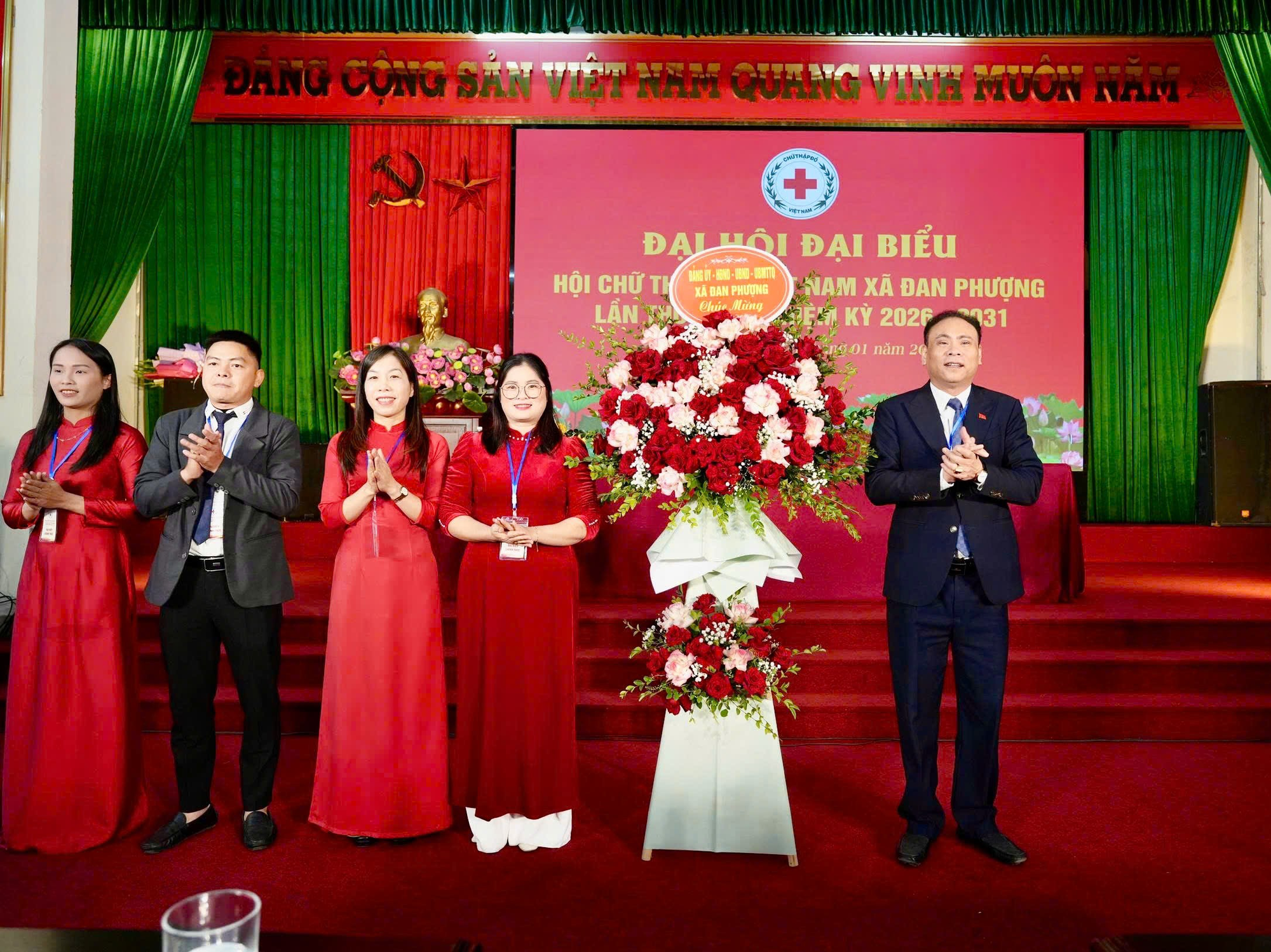Đại hội đại biểu Hội Chữ thập đỏ xã Đan Phượng lần thứ nhất, nhiệm kỳ 2026-2031.- Ảnh 1.