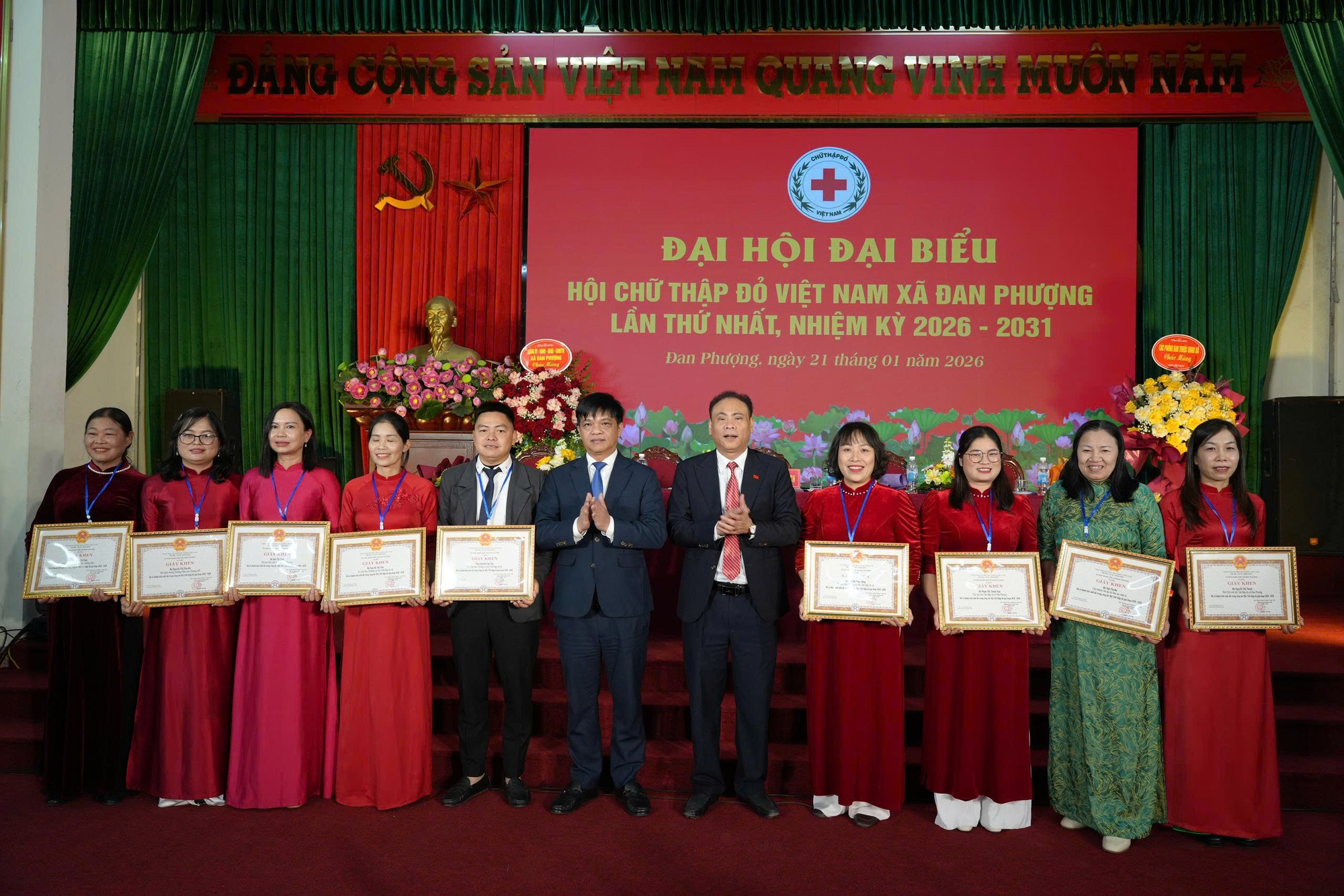 Đại hội đại biểu Hội Chữ thập đỏ xã Đan Phượng lần thứ nhất, nhiệm kỳ 2026-2031.- Ảnh 4.