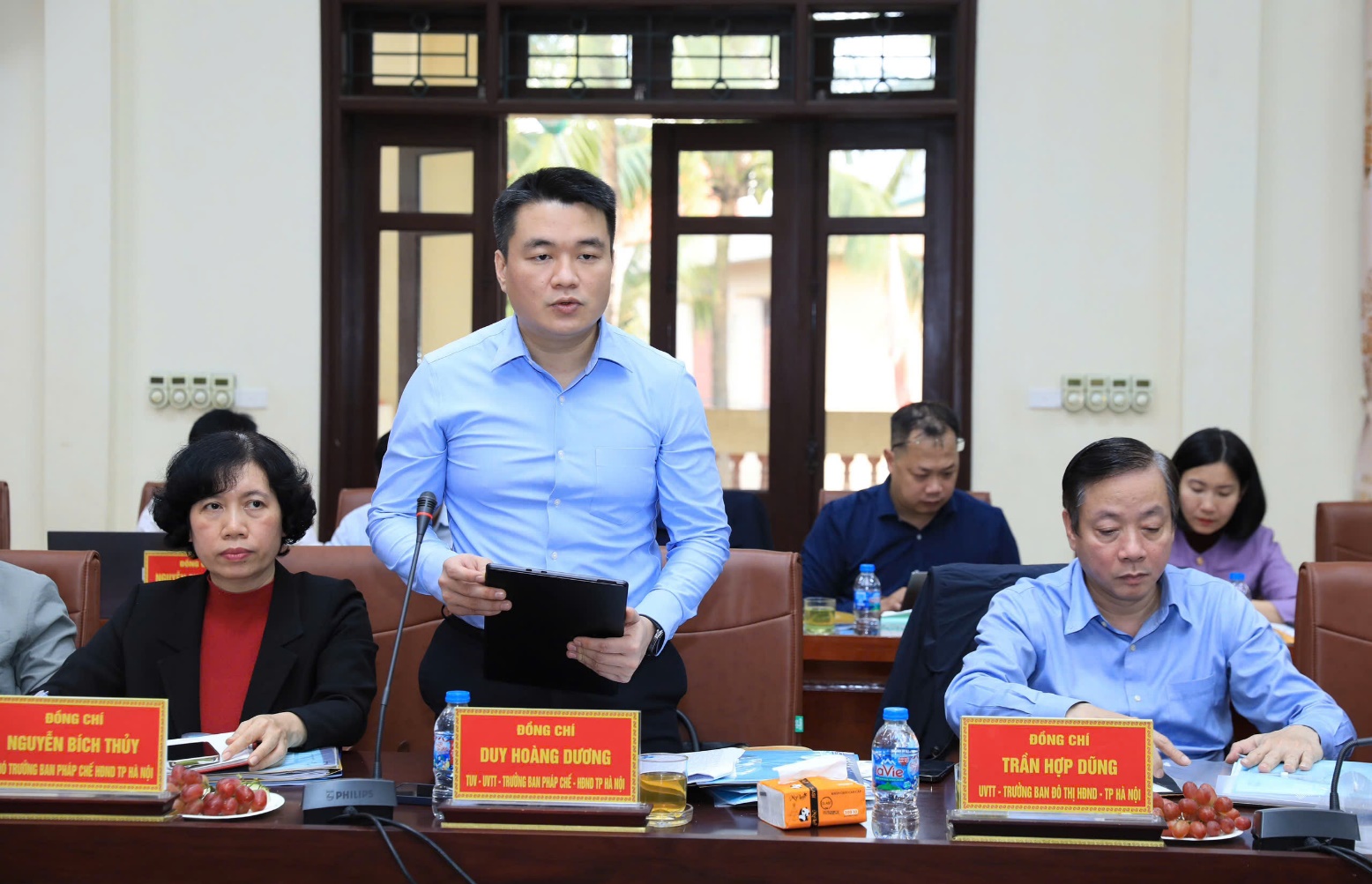 Các Ban HĐND Thành phố giám sát, khảo sát tại xã Sơn Đồng về công tác bầu cử và giải quyết điểm nghẽn về trật tự đô thị, vệ sinh môi trường- Ảnh 4.