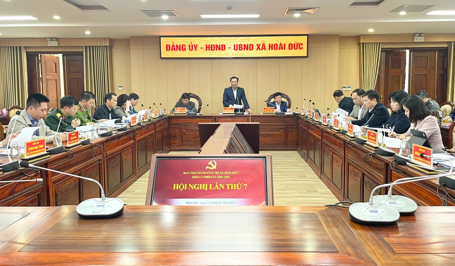 Ban Thường vụ Đảng ủy xã Hoài Đức tổ chức hội nghị lần thứ 7- Ảnh 1.