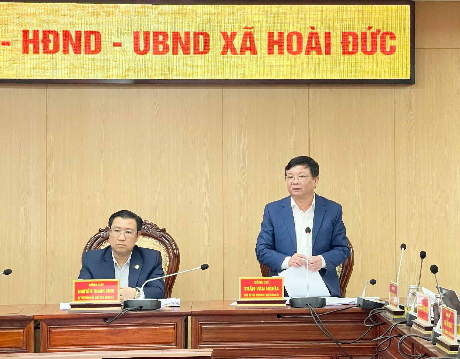 Ban Thường vụ Đảng ủy xã Hoài Đức tổ chức hội nghị lần thứ 7- Ảnh 2.