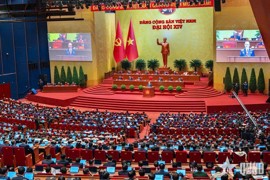 Đại hội đại biểu toàn quốc lần thứ XIV của Đảng với phương châm "Đoàn kết - Dân chủ - Kỷ cương - Đột phá - Phát triển"- Ảnh 1.