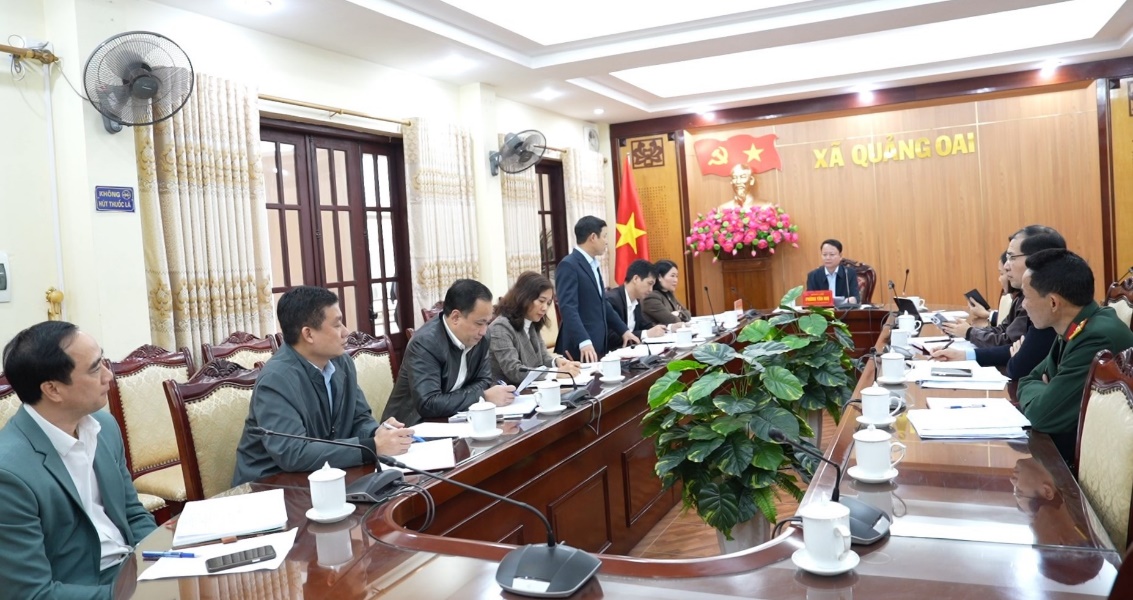 Thường trực Đảng uỷ nghe các ngành báo cáo triển khai tổ chức các hoạt động chăm lo để nhân dân đón Xuân Bính Ngọ 2026- Ảnh 1.