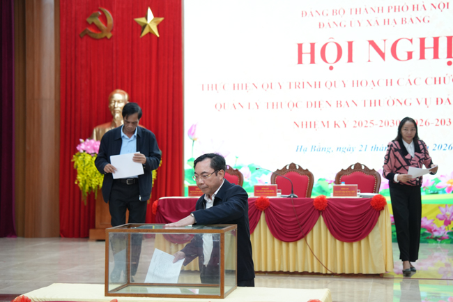 Đảng ủy xã Hạ Bằng thực hiện quy trình quy hoạch các chức danh lãnh đạo nhiệm kỳ 2025–2030, 2026–2031- Ảnh 2.