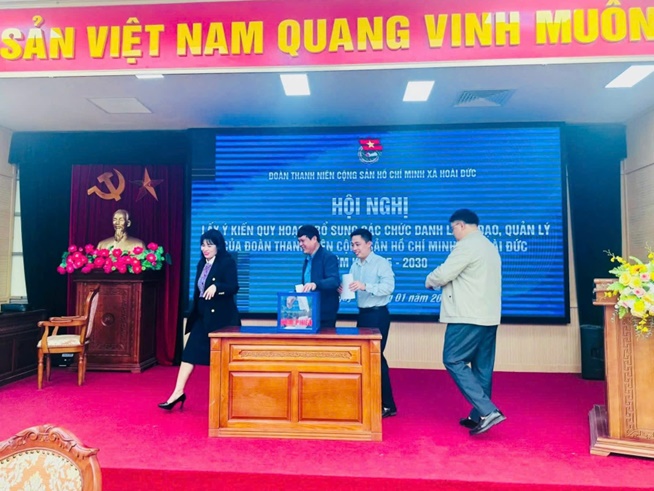 Ban Chấp hành Đoàn xã Hoài Đức tổ chức hội nghị lấy ý kiến quy hoạch bổ sung cán bộ Đoàn xã nhiệm kỳ 2025-2030- Ảnh 4.