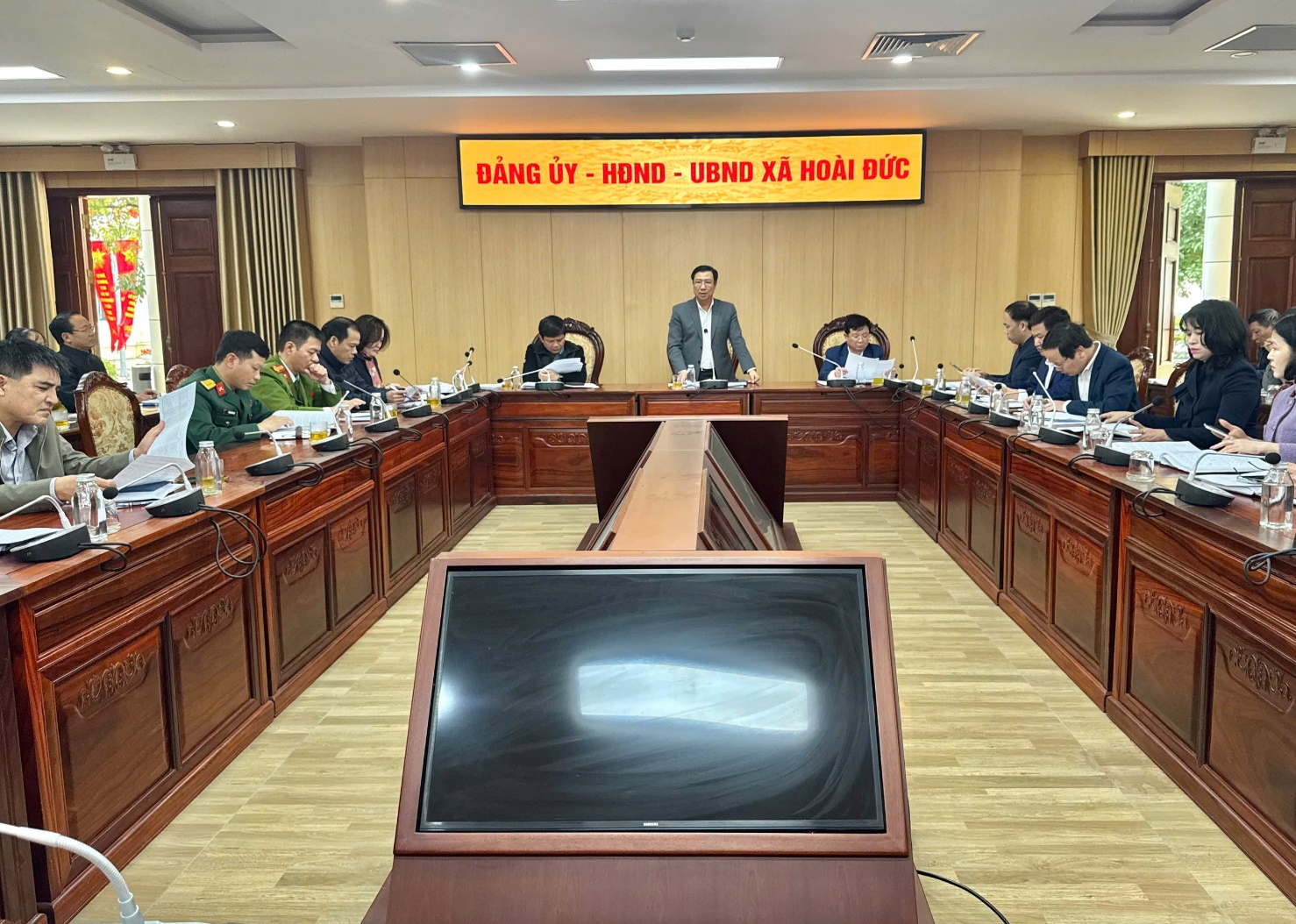 Đảng ủy xã Hoài Đức tổ chức hội nghị thực hiện các quy trình về công tác quy hoạch cán bộ nhiệm kỳ 2025 - 2030, 2026 - 2031- Ảnh 1.