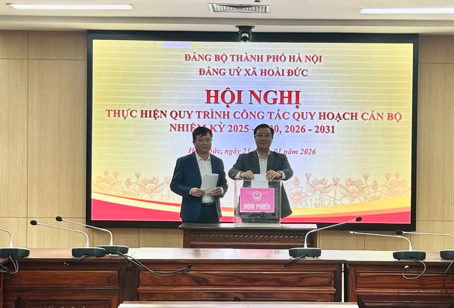 Đảng ủy xã Hoài Đức tổ chức hội nghị thực hiện các quy trình về công tác quy hoạch cán bộ nhiệm kỳ 2025 - 2030, 2026 - 2031- Ảnh 4.