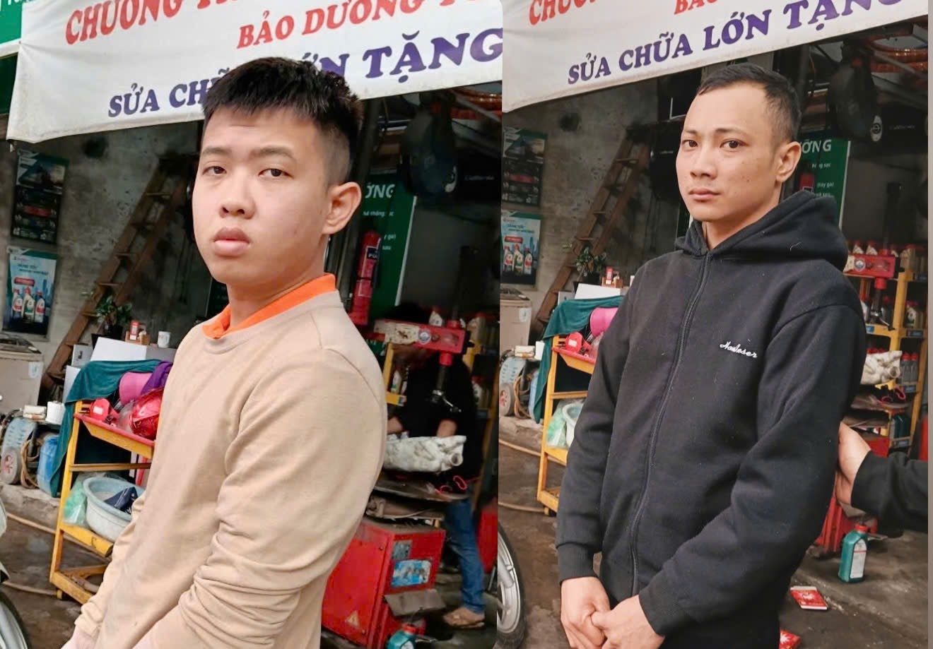 Công an phường Yên Sở, TP Hà Nội đã nhanh chóng điều tra, bắt giữ 02 đối tượng trộm cắp xe máy xảy ra trên địa bàn phường.- Ảnh 1.