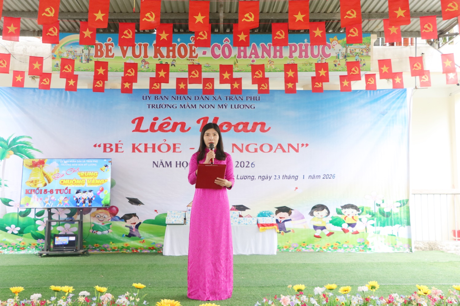 Trường mầm non Mỹ Lương tổ chức Liên hoan “Bé khoẻ - Bé ngoan” năm học 2025-2026- Ảnh 1.