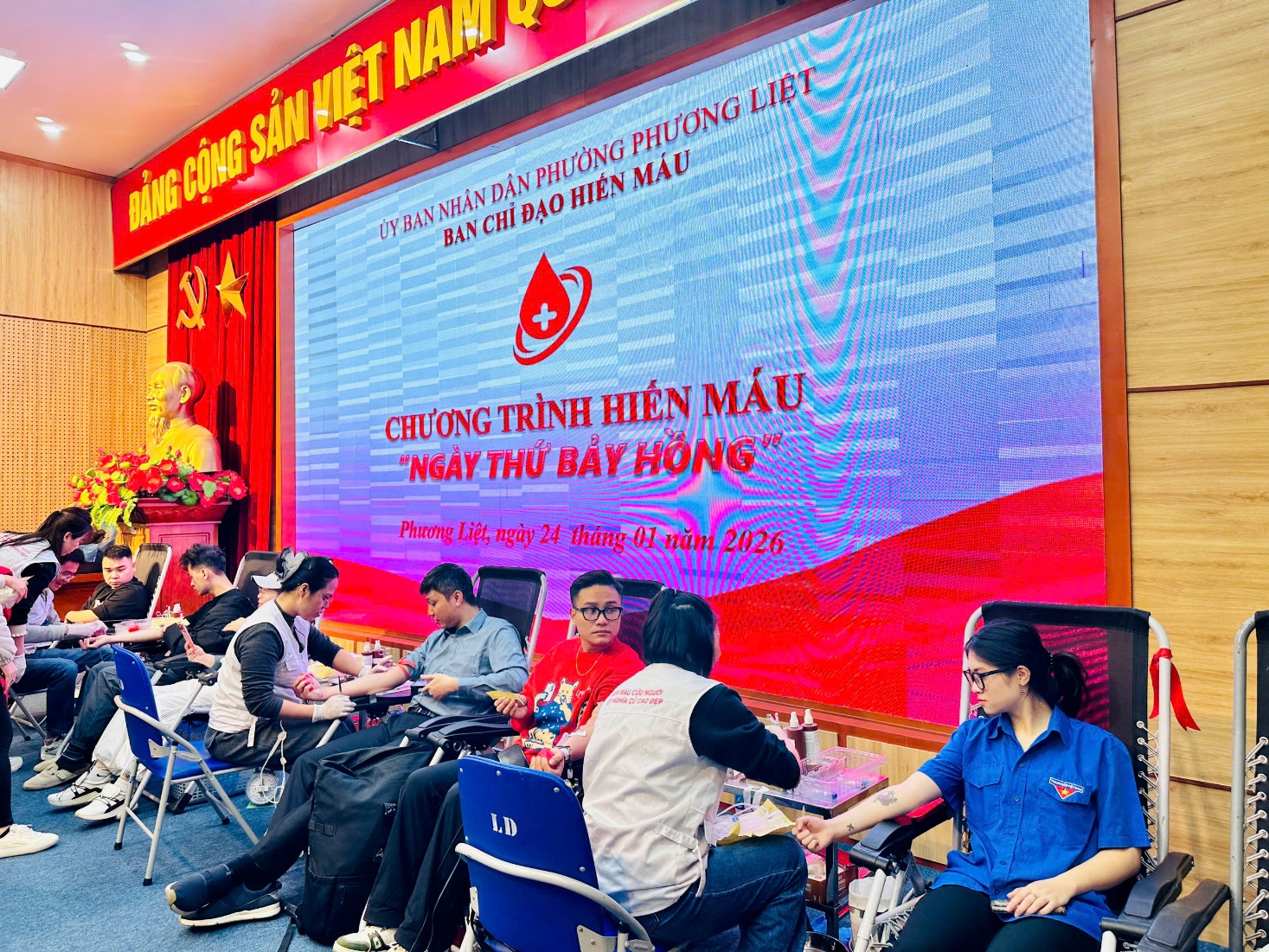 PHƯỜNG PHƯƠNG LIỆT TỔ CHỨC THÀNH CÔNG NGÀY HỘI HIẾN MÁU TÌNH NGUYỆN "NGÀY THỨ BẢY HỒNG"- Ảnh 6.