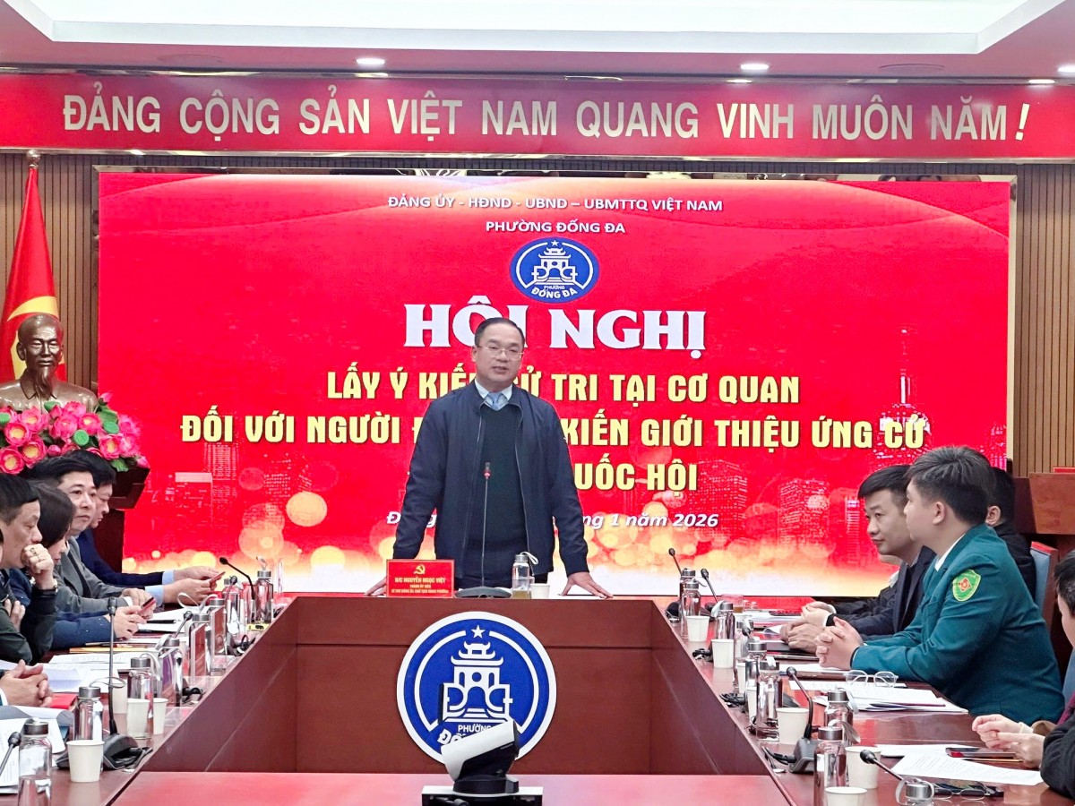 Phường Đống Đa: 100% cử tri nhất trí giới thiệu nhân sự ứng cử Đại biểu Quốc hội khóa XVI- Ảnh 2.