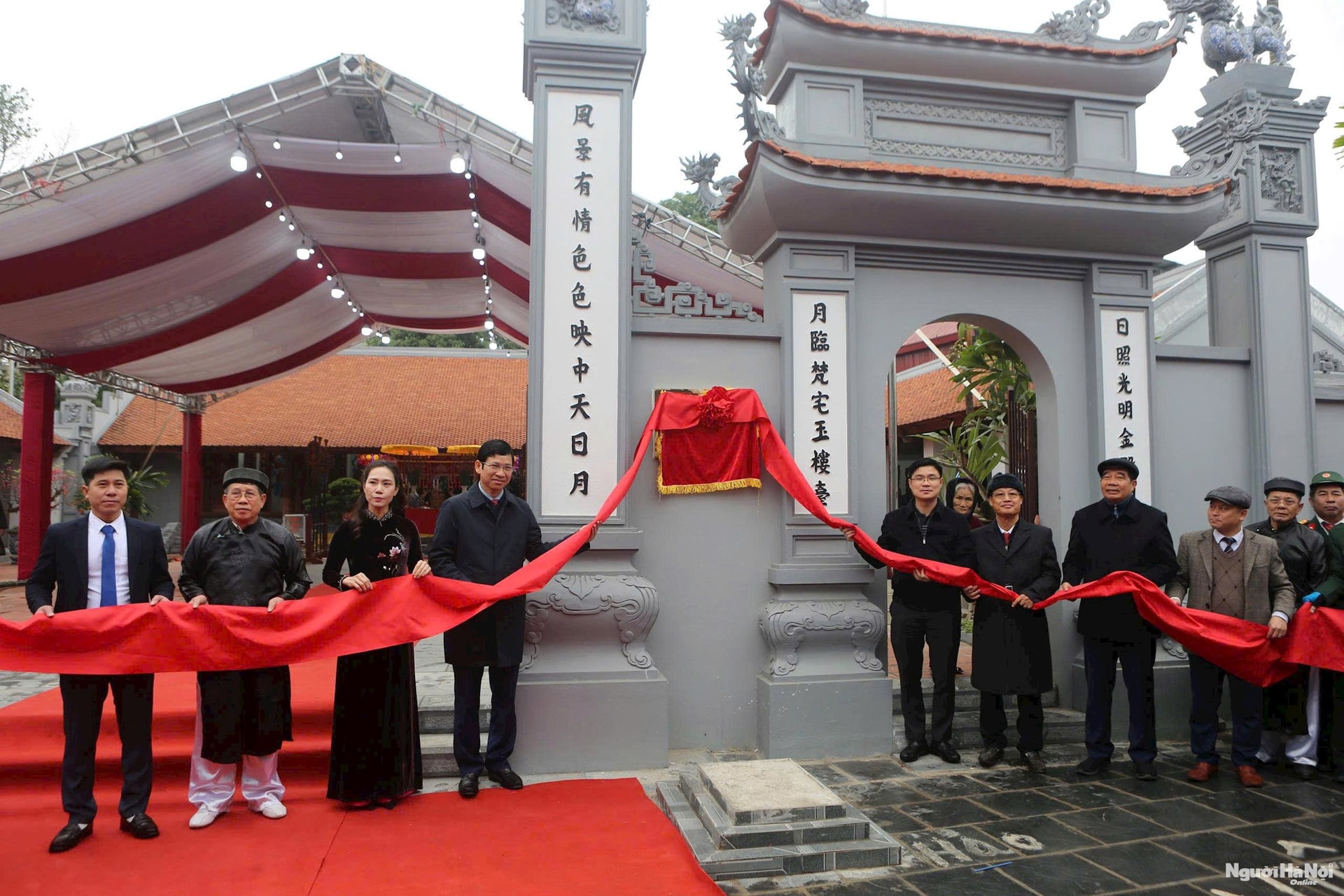 Xã Đa Phúc: Gắn biển công trình tu bổ, tôn tạo đền Bà và ra mắt sản phẩm “Du lịch xanh – River Camping”- Ảnh 2.