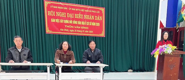 Một số thôn dân cư trên địa bàn xã Phúc Lộc tổ chức Hội nghị đại biểu Nhân dân năm 2026- Ảnh 4.