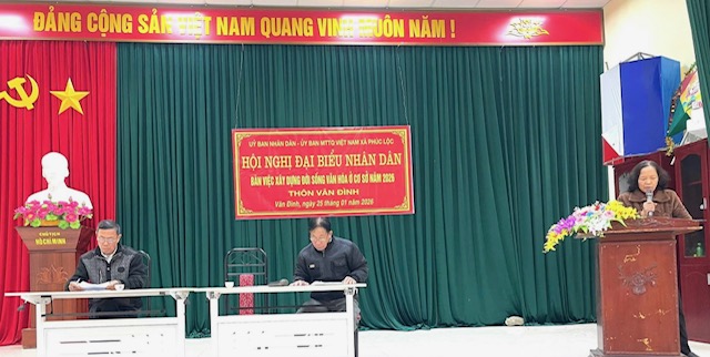 Một số thôn dân cư trên địa bàn xã Phúc Lộc tổ chức Hội nghị đại biểu Nhân dân năm 2026- Ảnh 9.