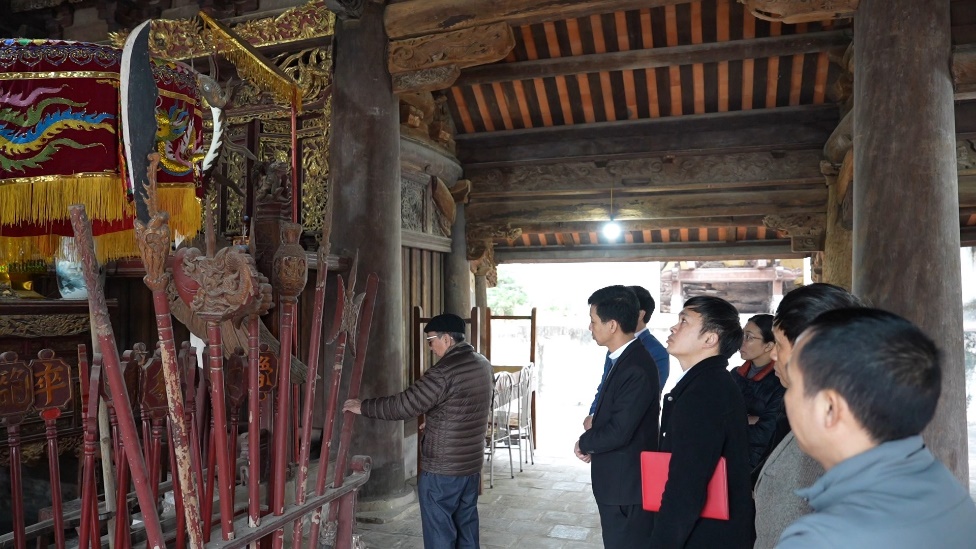 Quảng Oai lấy ý kiến chuyên gia tu bổ di tích quốc gia đặ biệt Đình Tây Đằng- Ảnh 1.