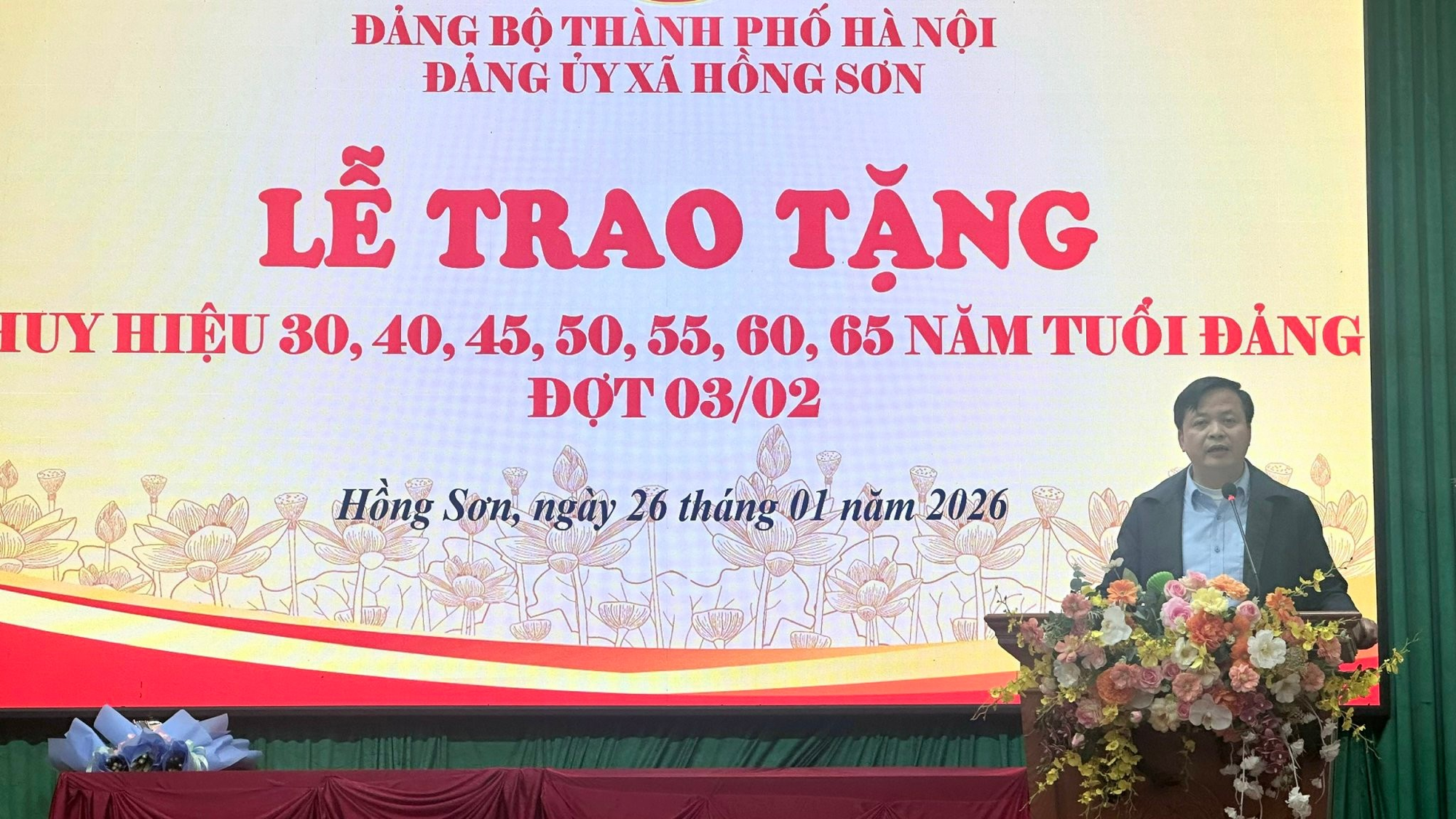 Xã Hồng Sơn có 31 đảng viên được trao tặng huy hiệu Đảng đợt 03/02/2026- Ảnh 4.