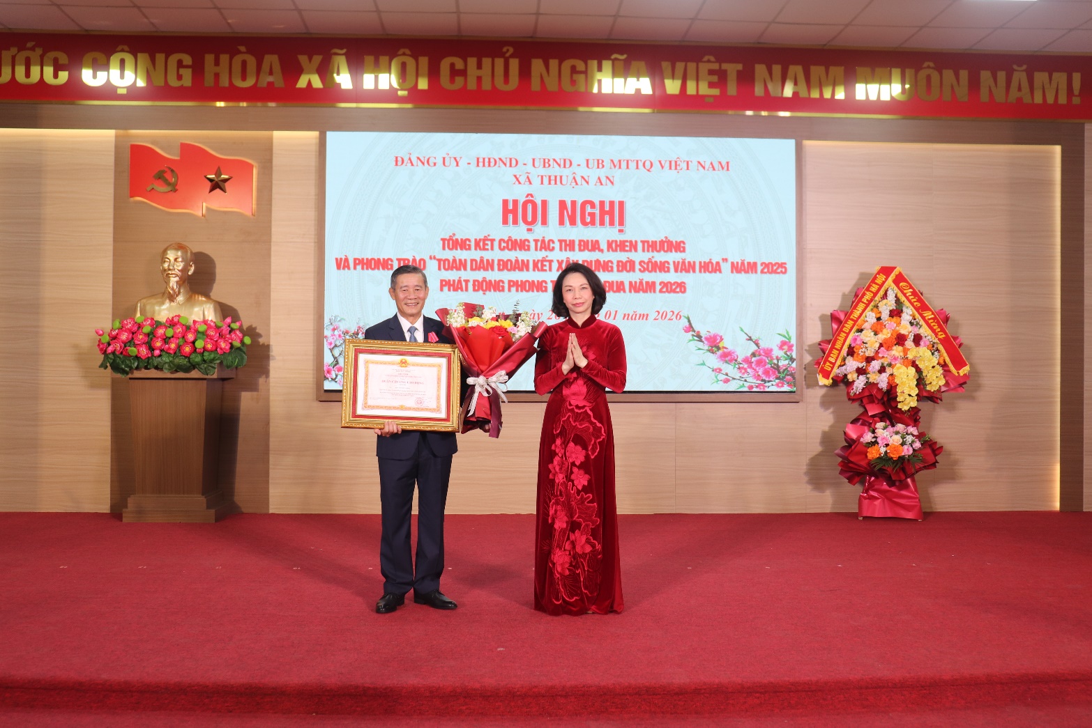 Xã Thuận An tổng kết công tác thi đua, khen thưởng và phong trào “Toàn dân đoàn kết xây dựng đời sống văn hóa” năm 2025, phát động phong trào thi đua năm 2026- Ảnh 7.