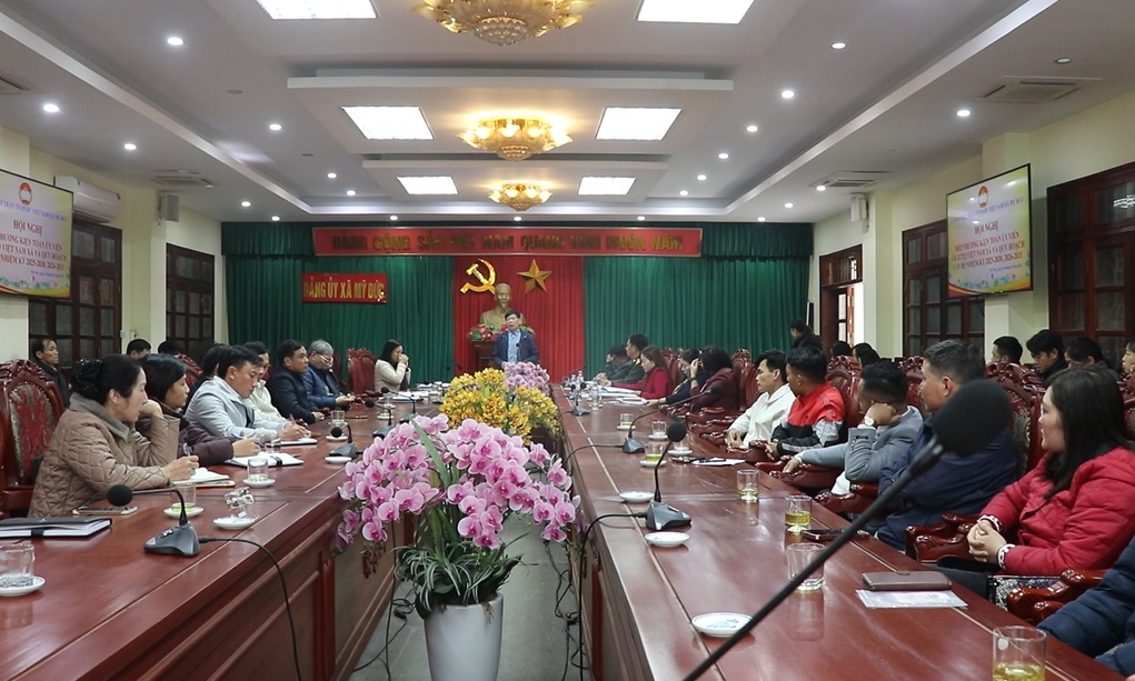 Hội nghị hiệp thương kiện toàn Ủy viên Ủy ban MTTQ Việt Nam xã Mỹ Đức- Ảnh 1.