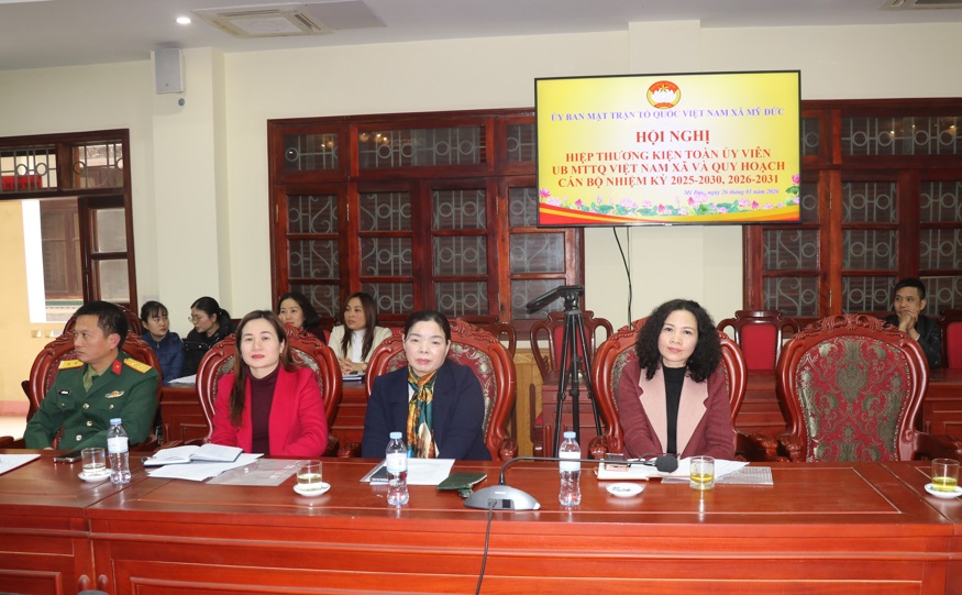 Hội nghị hiệp thương kiện toàn Ủy viên Ủy ban MTTQ Việt Nam xã Mỹ Đức- Ảnh 3.
