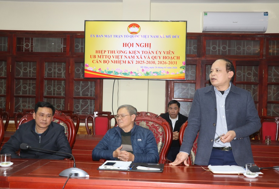 Hội nghị hiệp thương kiện toàn Ủy viên Ủy ban MTTQ Việt Nam xã Mỹ Đức- Ảnh 5.