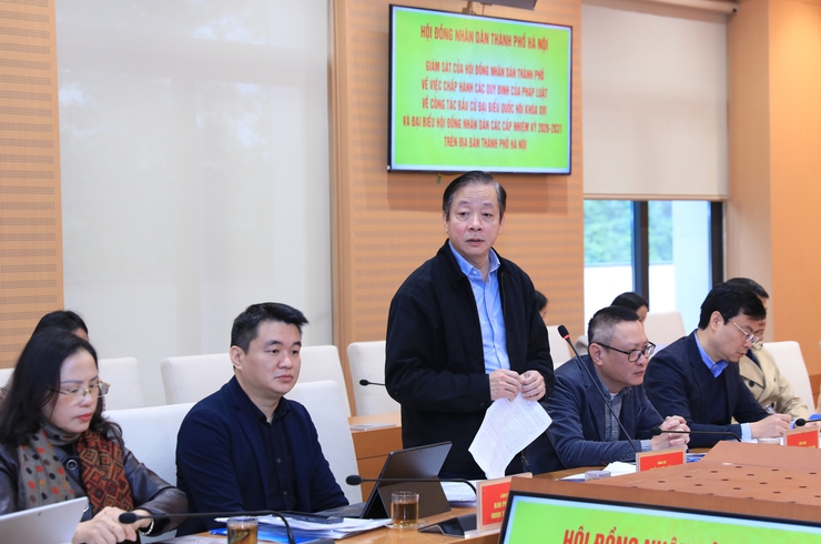 HĐND Thành phố giám sát công tác chuẩn bị bầu cử đại biểu Quốc hội và HĐND các cấp tại một số xã- Ảnh 3.