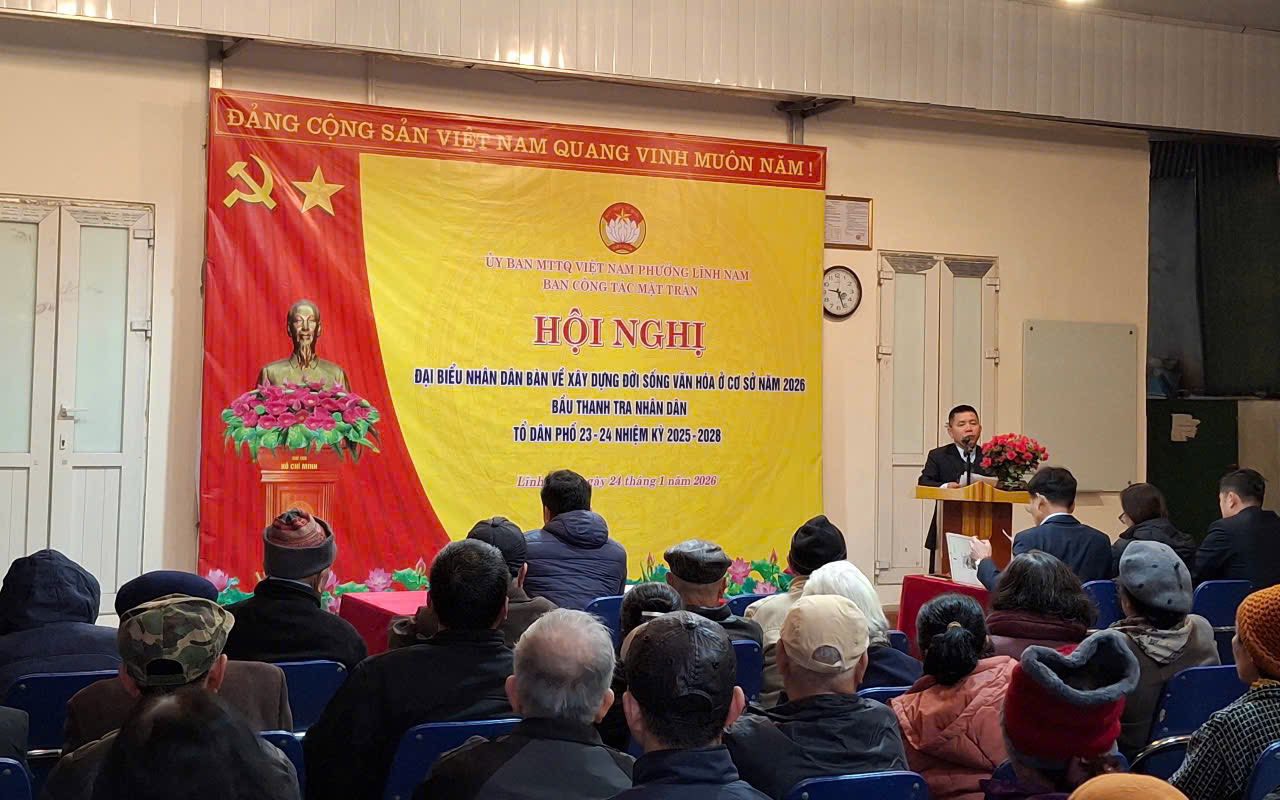 PHƯỜNG LĨNH NAM TỔ CHỨC THÀNH CÔNG HỘI NGHỊ ĐẠI BIỂU NHÂN DÂN VÀ BẦU BAN THANH TRA NHÂN DÂN