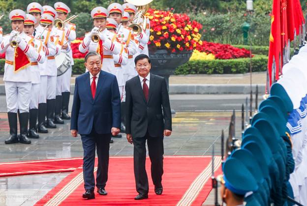 Thiếu nhi Thăng Long vinh dự đón Tổng Bí thư, Chủ tịch nước Lào- Ảnh 2.